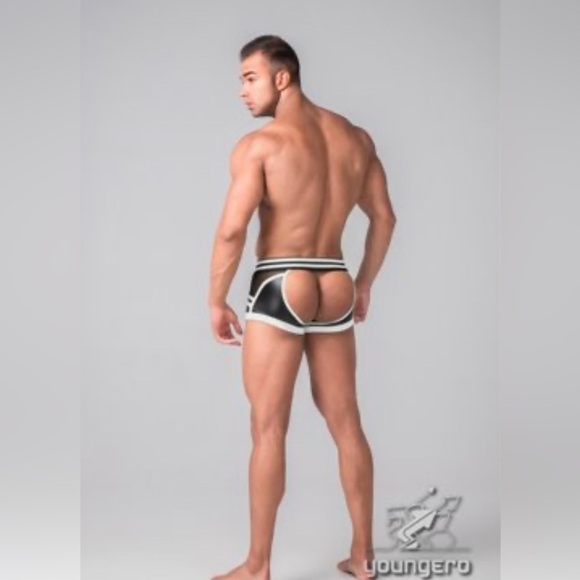 MASKULO - Fetish Trunks Codpiece Open Rear White.TR110-80-M - Picture 5 of 9